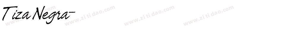 Tiza Negra字体转换